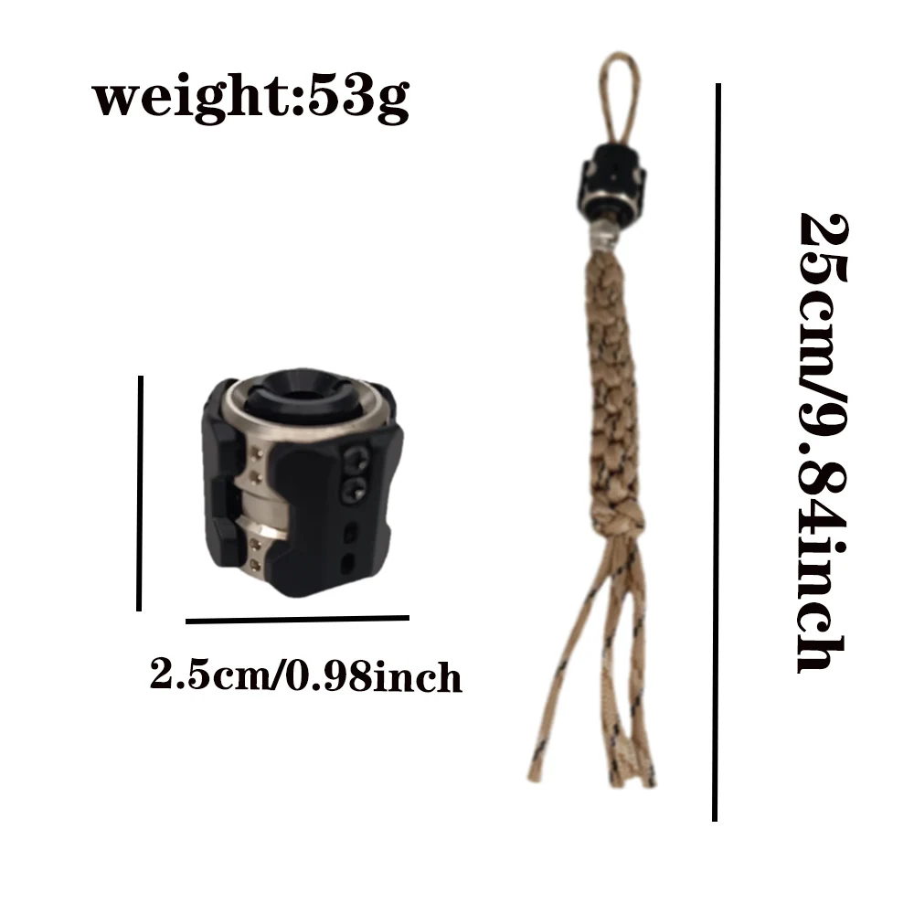 Metal Fidget Spinner Stress Relief Toy ADHD Tool Anti-Anxiety Desktop Toy with Parachute Rope Stress Relief Toy Children Gift