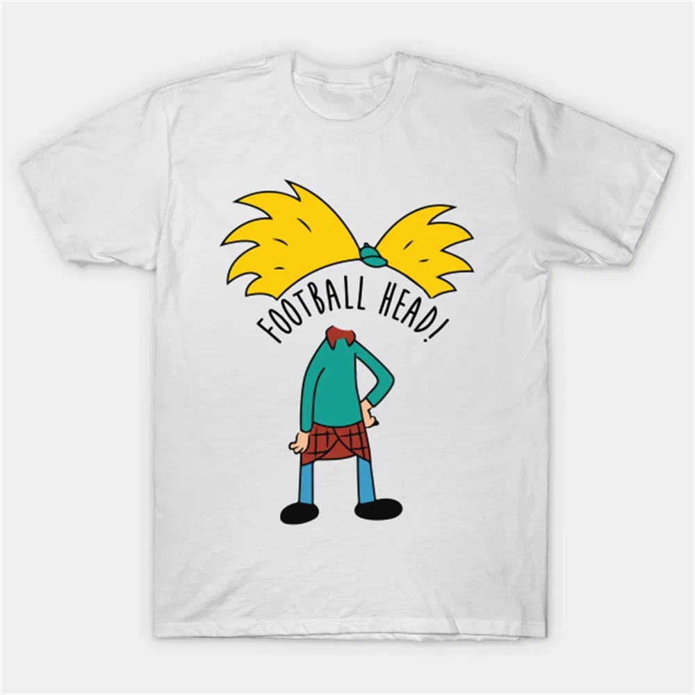 Hey Arnold Characters Handshake Retro T-shirt | Unisex Heavy Cotton T-shirt