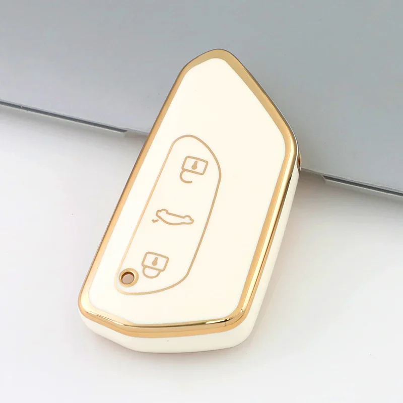 TPU Car Remote Key Case Cover for VW Volkswagen Golf 8 MK8 2020 for Seat for Skoda Octavia Protection Shell Key Accessories