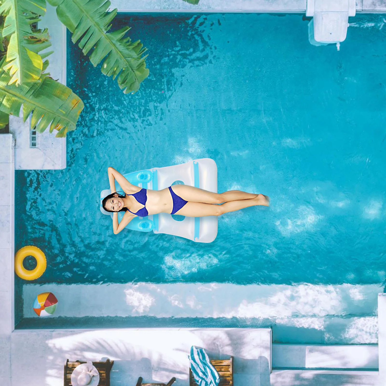 

Air Bed Portable Swimming Mat Floating for Inflatable Pad Environmental Protection Pvc