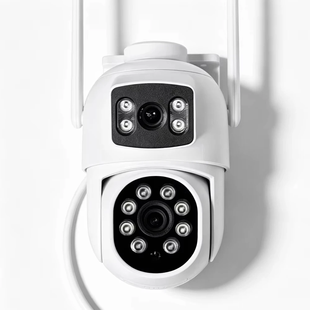 HiEasy Dual Lens Icsee Wifi Outdoor Home Security IP PTZ Camera