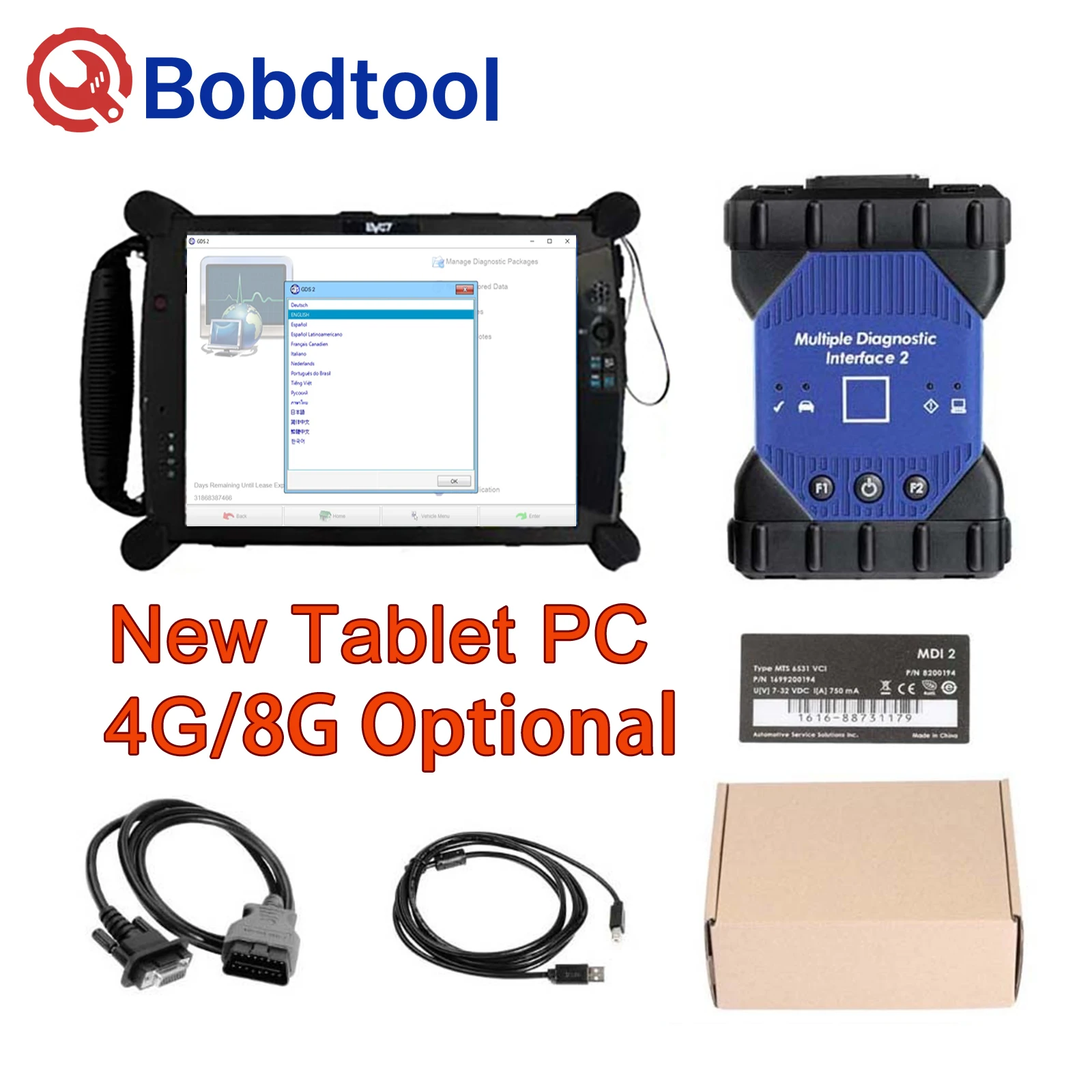 

New Tablet PC and GDS2 MDI2 WiFi Multi-Diagnostic Interface Programming OBD2 Automotive Diagnostics on Models (with software）