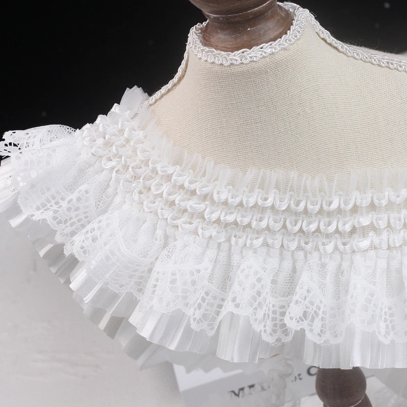 

42 ярда, белая, черная кружевная аппликация, воротник с вышивкой, лента, эластичная отделка с рюшами, платье, юбки, головные уборы, шитье, принадлежности для гипюра «сделай сам»