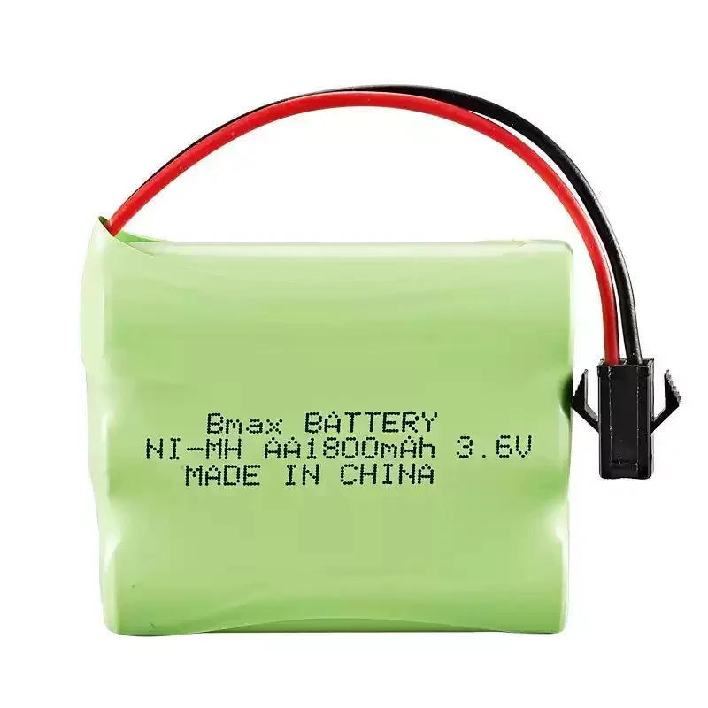 New 3.6V 1800mAh 3x AA SM Plug Replacement Battery For RC Toys 50*42*14mmClippers