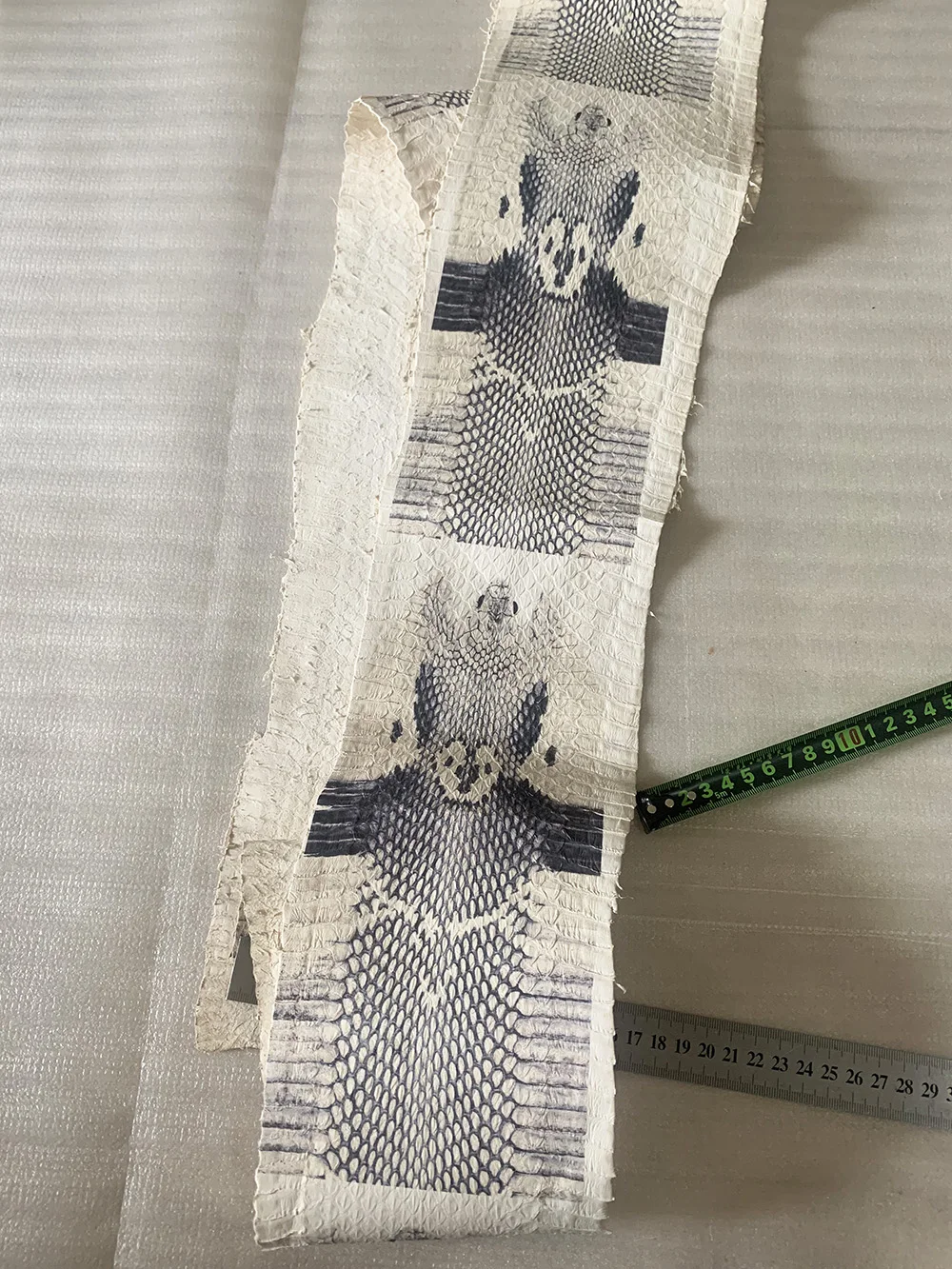 Leather Snake Skin for Phone Case,Belt DIY,Handmade Watch Strap Making Materials, Primary Color Pattern, Large Size