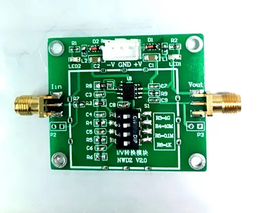 SmCpHigh Speed I/v Converter Tia Transimpedance Amplifier With 4 Levels Of Current Optional Photoelectric Amplifier Dc-10m