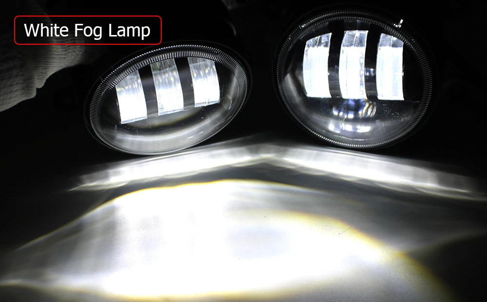 Led Fog Lamp Car Driving Light Angel Eye Aperture DRL PTF 15Wx2 12V for Lexus IS XE30 Is250 Is300h Is350 Is200t 2014 2015 2016 detail image 15