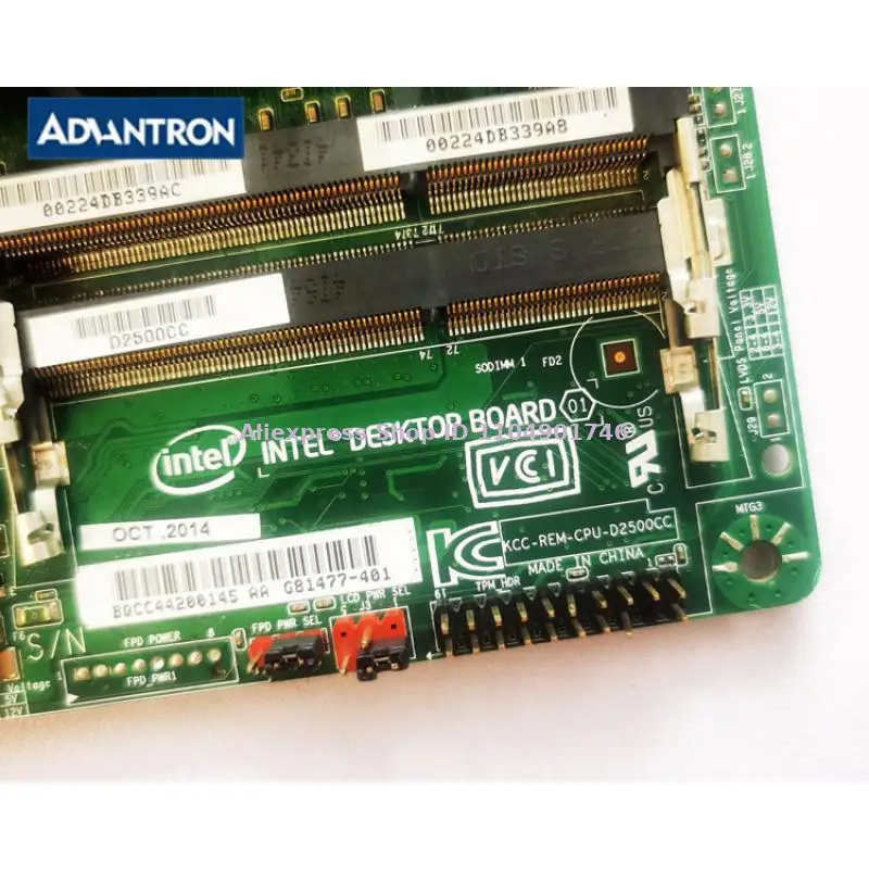 Applicable to 121-b6-e1-e2  INTER DESKTOP BOARD KCC-REM-CPU-D2500CC Industrial Motherboard CPU Module Original Stock