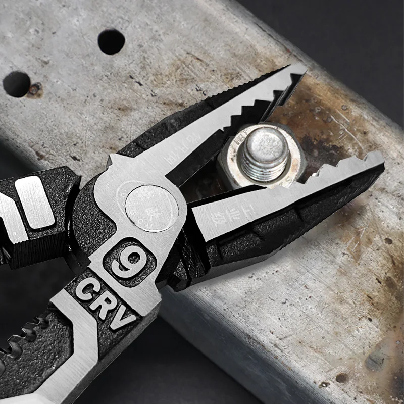 متعددة الوظائف العالمي 10 في 1 كماشة تجريد العقص قطع تقسيم كهربائي زلة مقاومة أدوات إصلاح دائم