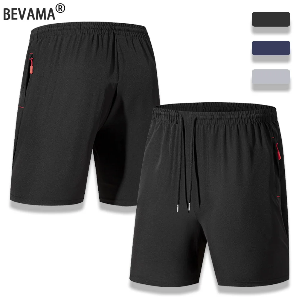 

Newest Summer Shorts Men Gym Fitness Workout Sport Short Pants Solid Color Casual Breathable Sportswear Drawstring Bottoms