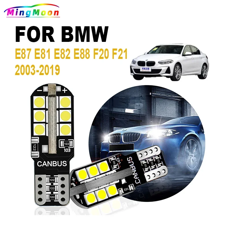 2Pcs T10 Car LED Bulbs For BMW 1 Series E87 E81 E82 E88 F20 F21 2003-2019 Car Interior Parking Clearance Lights