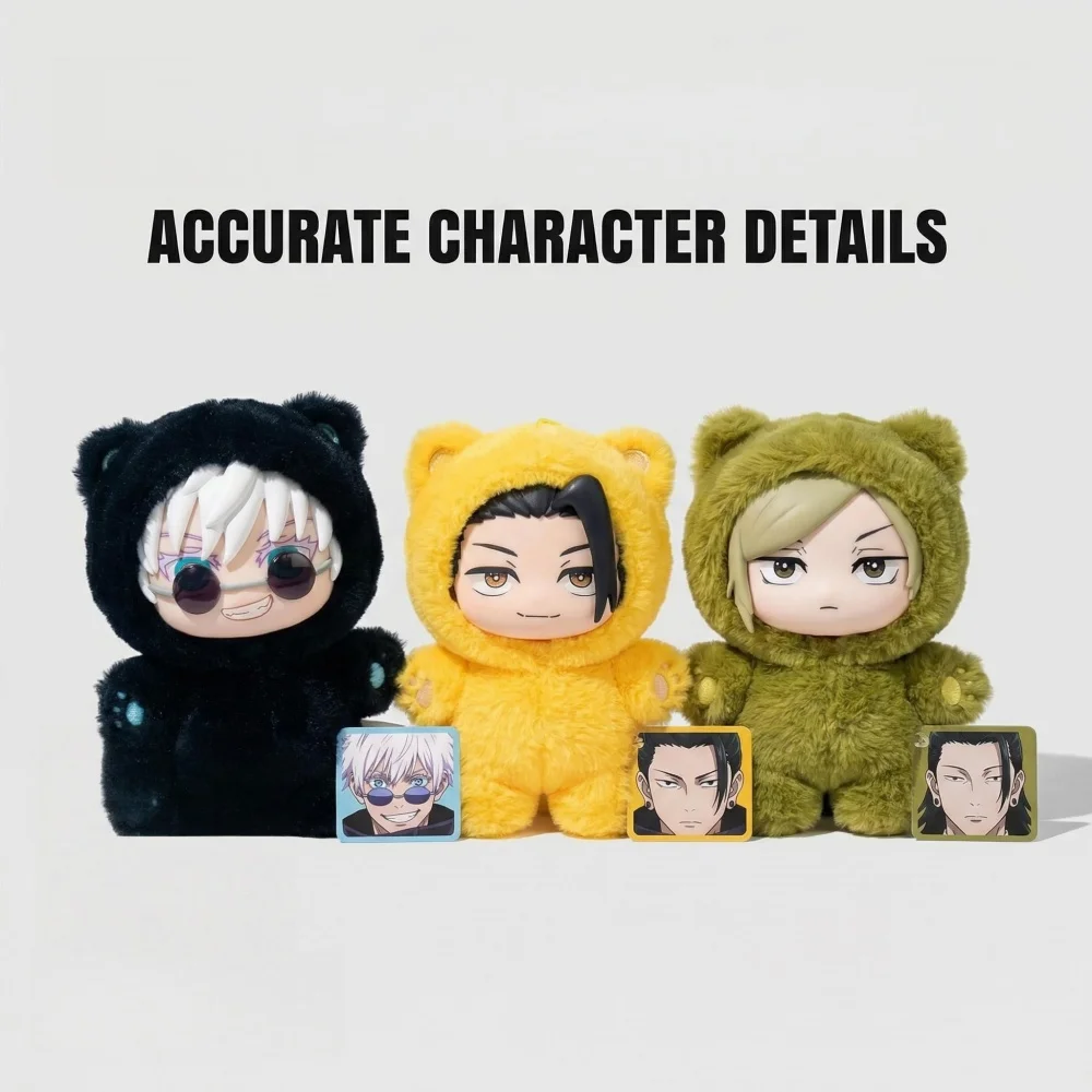 

Милая плюшевая кукла Jujutsu Kaisen Battle V2 Cat Paradise Party, аниме-атрибутика, мягкая коллекционная игрушка, декор для дома, подарок для детей