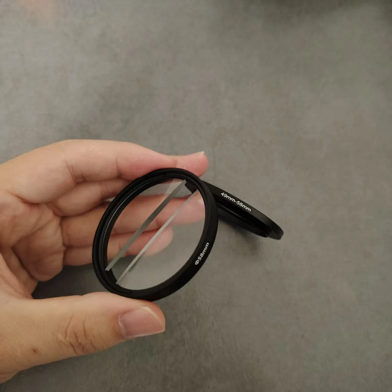 1PC 49/52/55/58/62/67/72/77/82mm Double Half Moon Filter Photography Foreground Blur Effect Filter SLR/DSLR Accessories