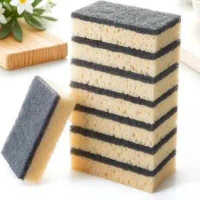 

16Pcs Dish Sponge Durable High Density Multi-Purpose Cleaning Sponge Scouring Pads for Kitchen Car Glass Furniture Stubborn Dirt
