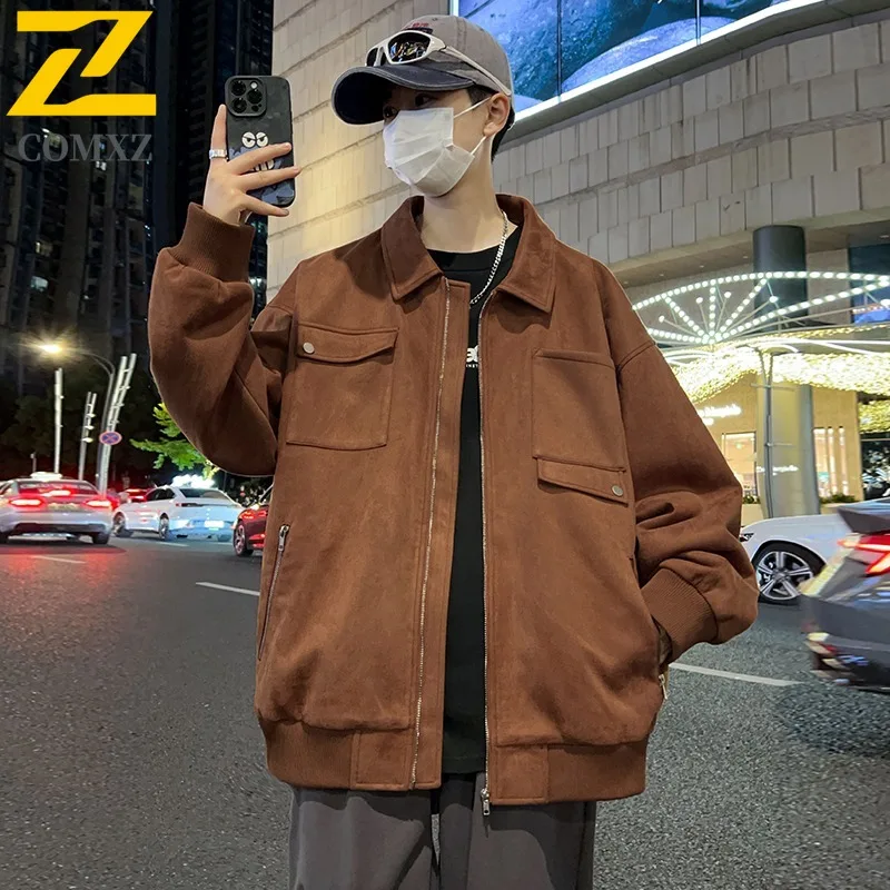 

COMXZ весенне-осенняя мужская куртка, повседневная трендовая куртка с воротником-стойкой, спортивная модная дышащая прозрачная ветрозащитная ветровка