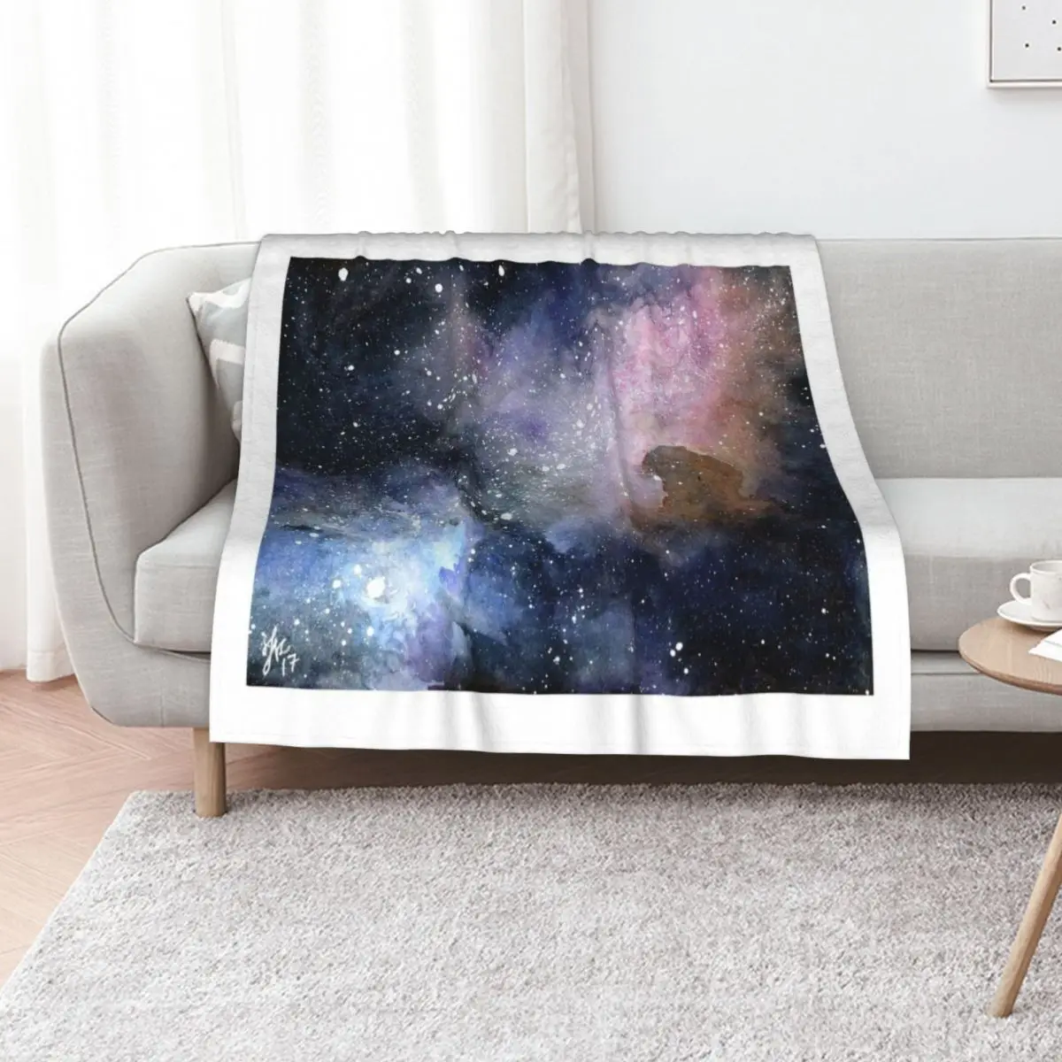 

Horsehead Nebula Throw Blanket Loose Thermal Bed Fashionable warm winter Blankets