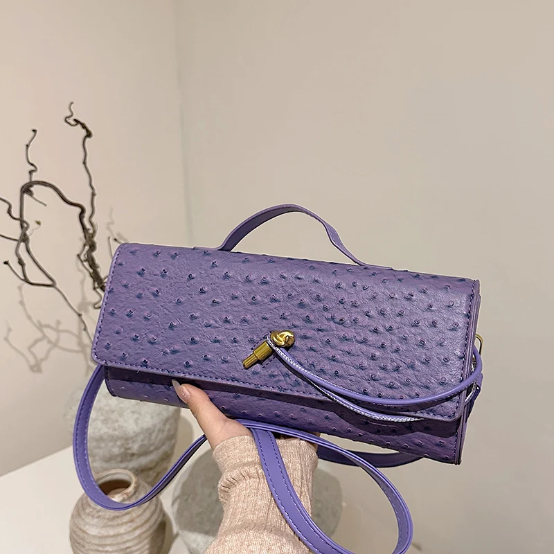 

Роскошная фиолетовая женская сумка на плечо под мышками, сумка на цепочке, брендовая сумка через плечо, однотонная женская сумка из искусственной кожи, сумка с клапаном