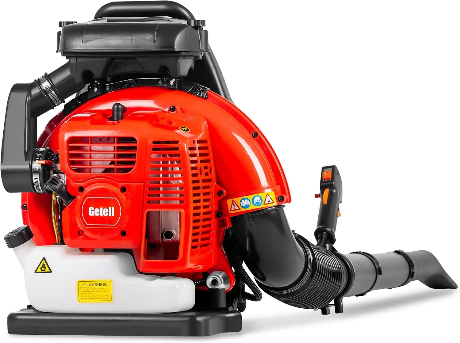 63CC Gas Backpack Leaf Blower, 665CFM, 205MPH, Cruise Control | 3HP Power, 2-Stage Air Filter, Shock Absorption System, padded S