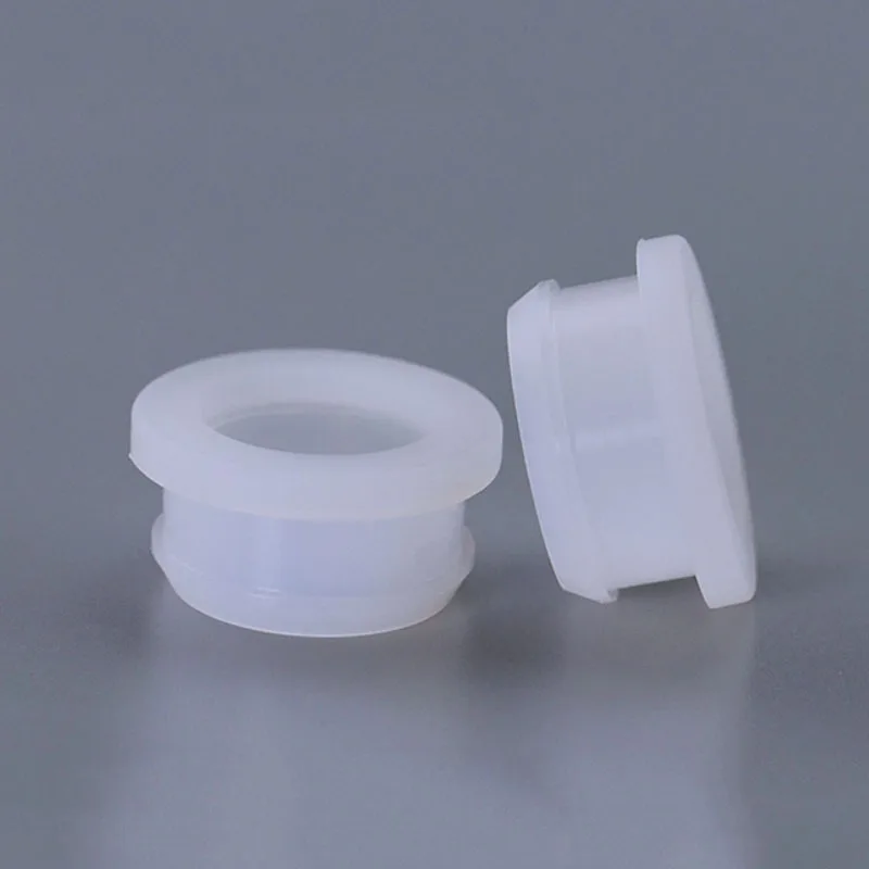 Transparente Aufsteckbare Durchgangsloch-Silikonkautschuk-Dichtungsstopfen T-förmige Elastische Drahtdichtungen für Hohlbohrungen 4,5mm~30mm – Detail 3