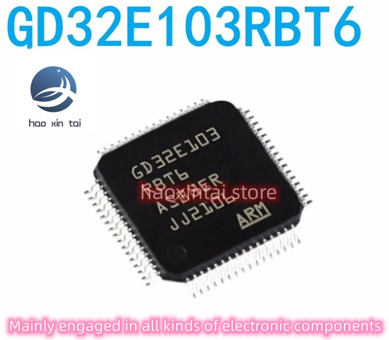 

10pcs GD32E103RBT6 new original authentic package LQFP-64 microcontroller IC chip single chip microcomputer