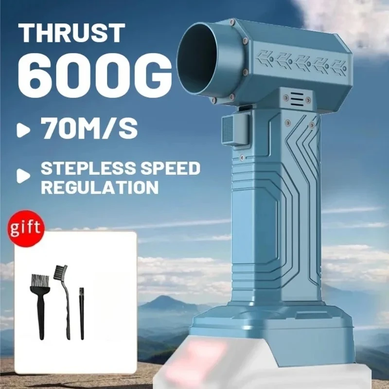 High Speed Turbo Violent Fan Powerful Outdoor Handheld Fan Industrial Dust Blower Snow Blower Suitable for Makita 21V Battery