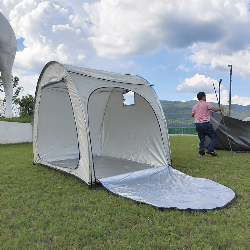 Outdoor Portable Storage Shelter, Shed with 2 Roll Up Zipper, Doors and Vents, Carport for Motorcycle, Waterproof