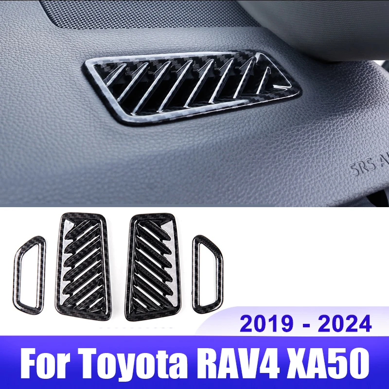 For Toyota RAV4 XA50 2019 2020 2021 2022 2023 2024 RAV 4 Hybrid Car Dashboard Air Conditioning Vent Outlet Cover Accessories