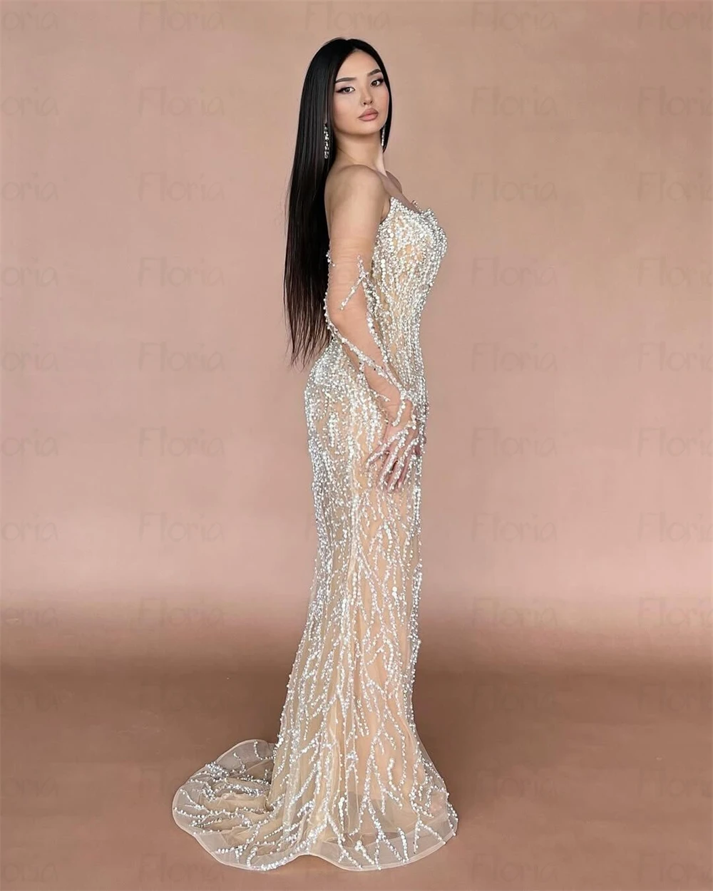 The Best Evening Dress on A Real User's Honest Review of the Ivory Pearls Long Evening Luxury Dress The Best Evening Dress on A Real User's Honest Review of the Ivory Pearls Long Evening Luxury Dress