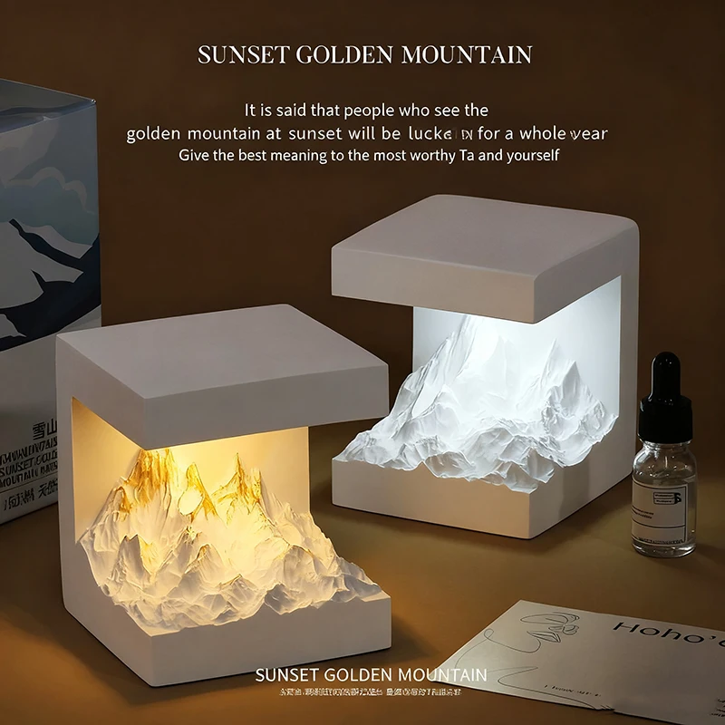 

Диффузор Golden Mountain с восходом солнца, натуральный ароматерапевтический автомобильный орнамент, лучший роскошный подарок на день рождения для женщин