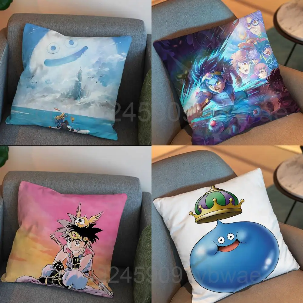 Slime Dai Eight Dragon Quest Pillow Case Pillow Case Living Room Sofa Cushion Cover Suitable For Home Bedroom Room Decoration