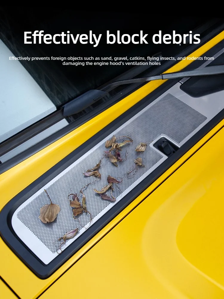 For GWM TANK 300 Hood Bug Screen Protector, Front Grille Insect Mesh Cover, Engine Cooling Air Intake Guard