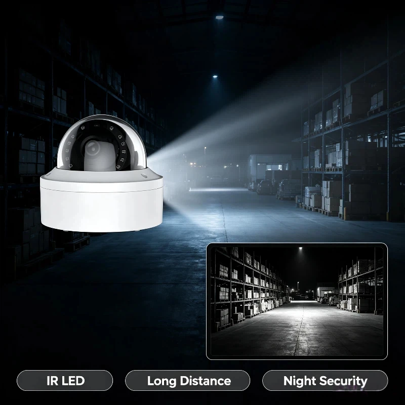 Psennikow 8MP 5X Zoom POE IP Camera Outdoor 50m IR Night Vision Metal Dome CCTV Security Protection 4MP Video Surveillance