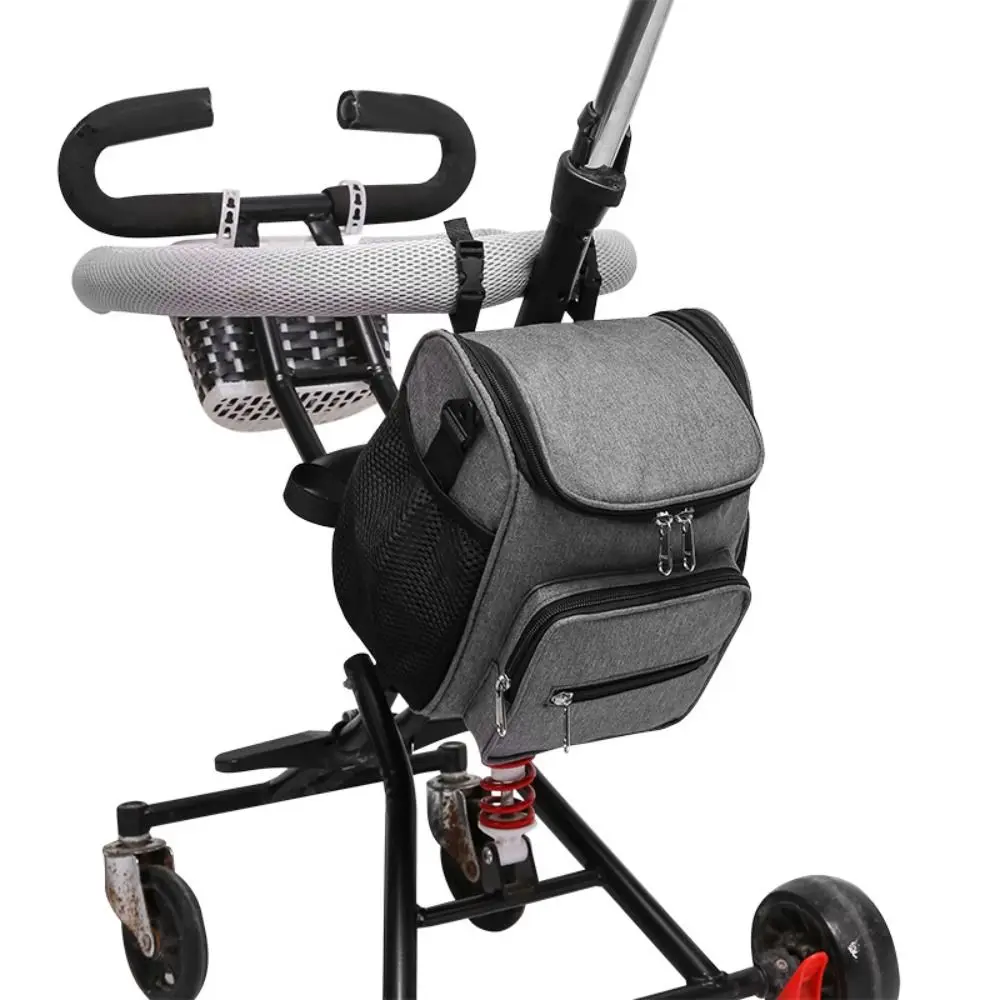 

Multi-Pocket Mommy Shoulder Bag Multifunctional Large Capacity Stroller Storage Hanging Bag Strolling Baby Artifact