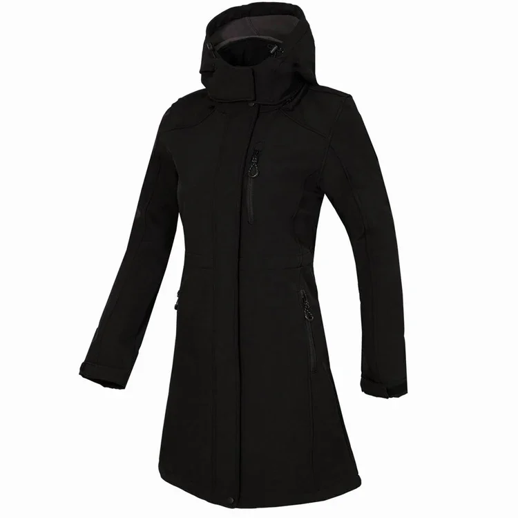 

THE ARCTIC LIGHT Women's Hiking Jacket Long Soft Shell Fleece Outdoor Windbreaker Camping Trekking Climbing Female Coats Winter