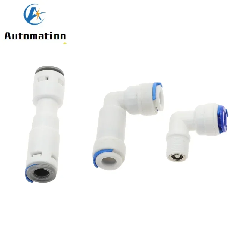 RO Connector Aquarium Non-return Check Valve Straight Elbow 1/4'' 3/8'' Quick Connector Hose Pipe Fitting Water Filter Parts