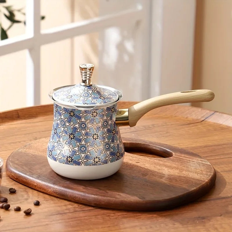 550ml Vintage Tea Pot Coffeeware Maker for Tea Chocolate Butter Milk Essential for Coffee Bar Accessories Kitchen Decoration