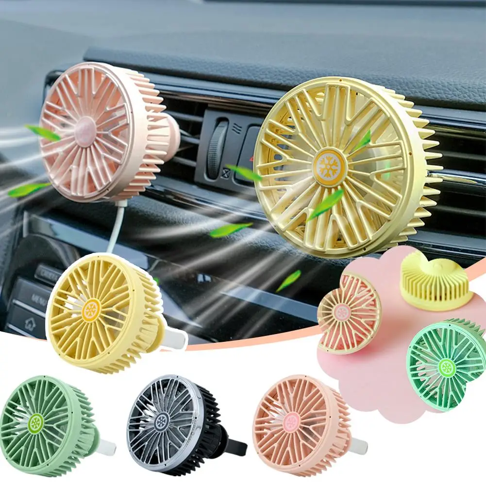 

Car Air Outlet Fan, Creative Small Fan, Car Ambient Small Large Light Wind Fan, Fan J0T9