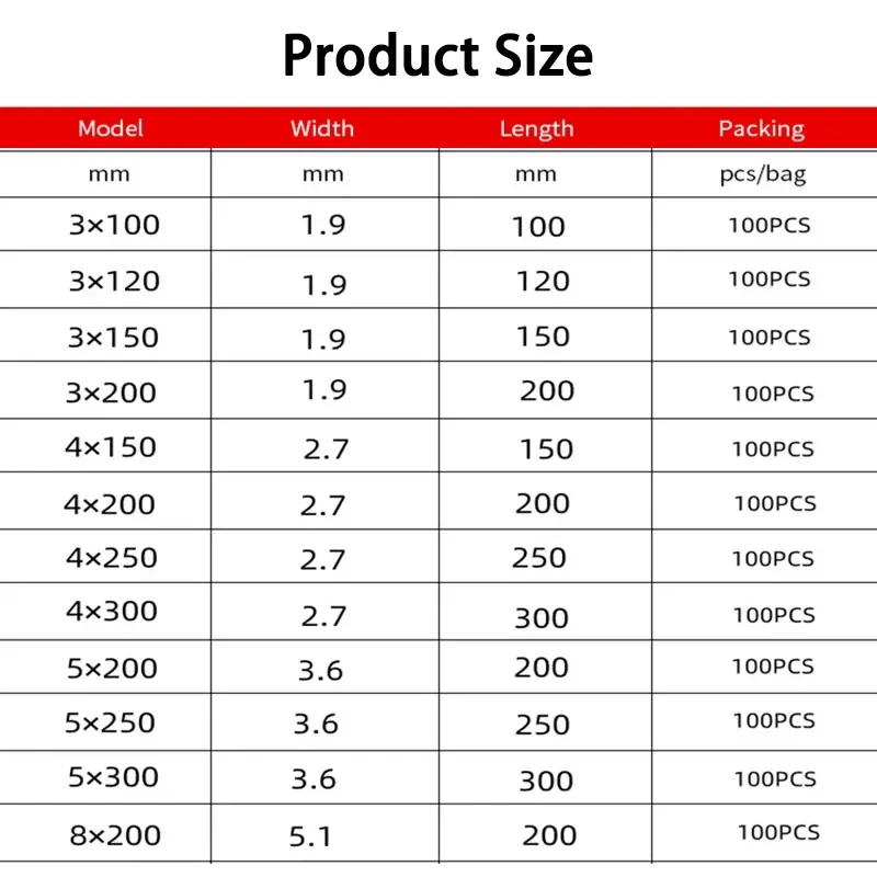 Self‑locking cable ties 100/150/200mm Multicolour Plastic Zip Wire Binding Wrap Straps DIY Cable Fasten Organiser