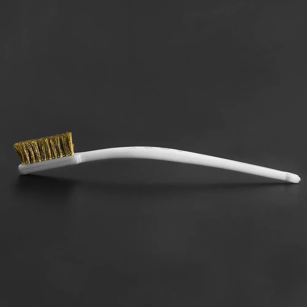 Copper Wire Brush Cleaner Industrial Light Scrubbing Plastic Handle Tool Toothbrush Wire Brush High Quality New