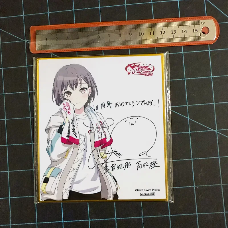 BanG Dream! Takamatsu Tomori Cosplay Anime Cartoon figure Colored paper Collection card Accessory ornament birthday gift