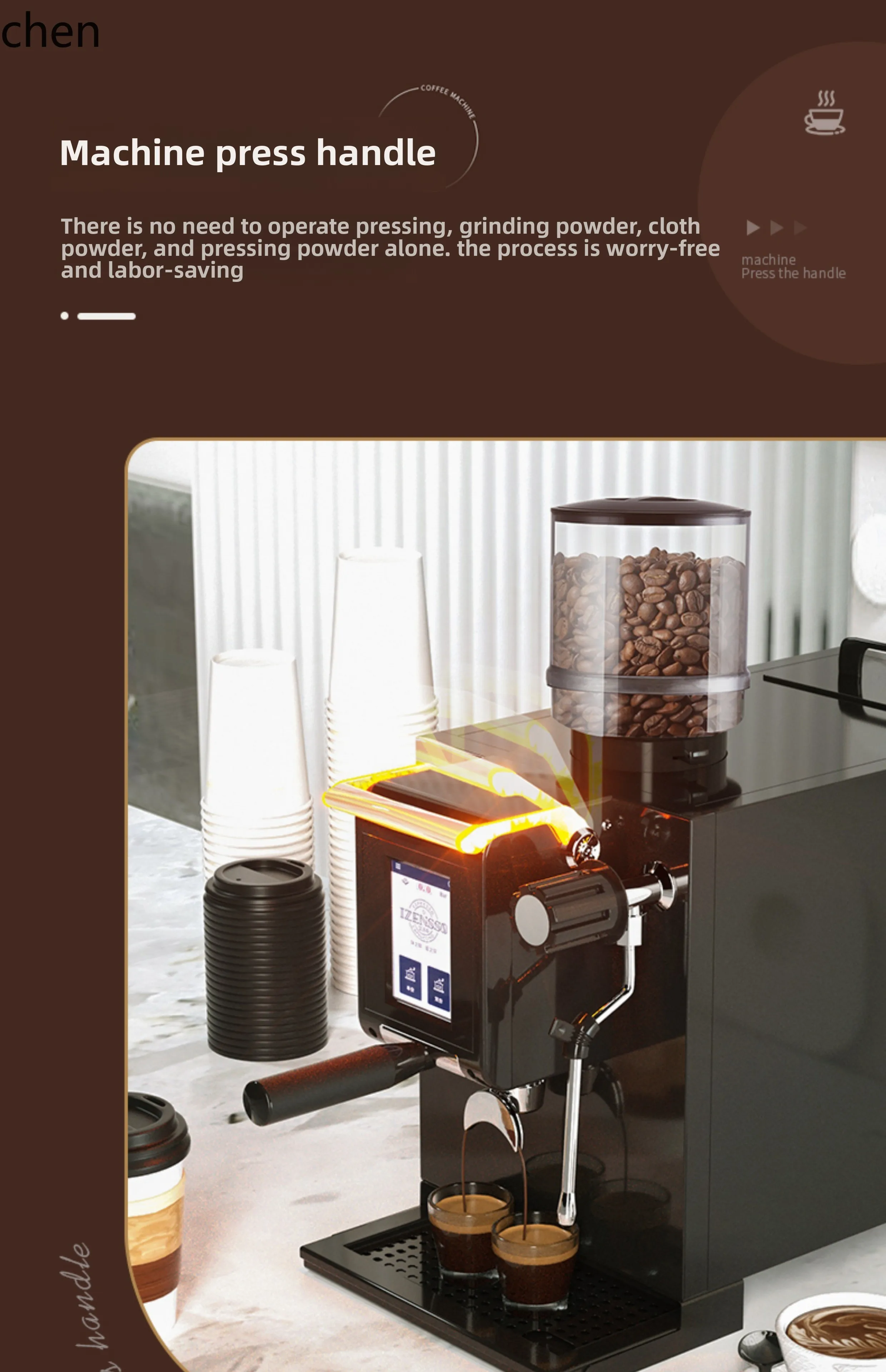 Rettificatrice commerciale semiautomatica per caffetteria per tè al latte ZML