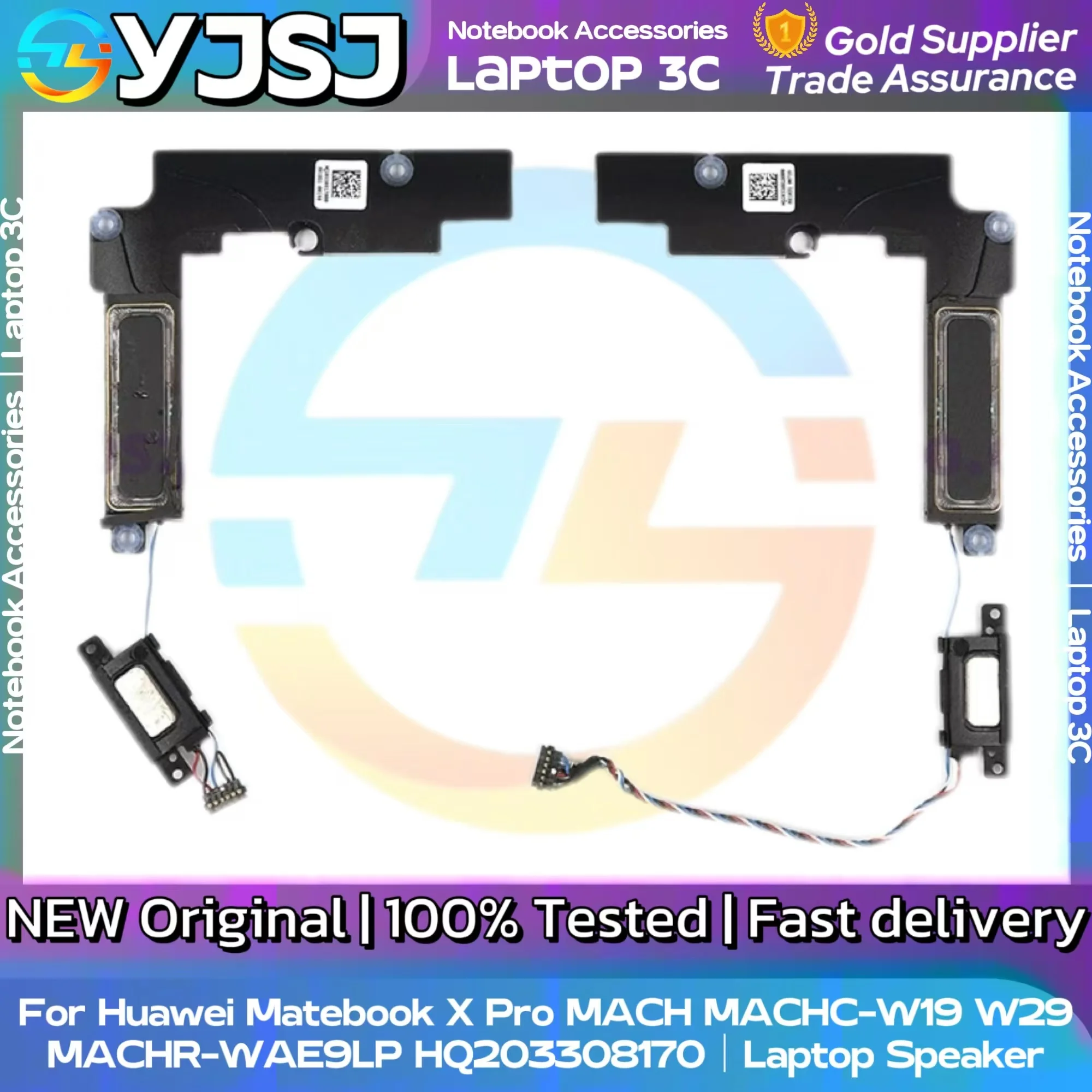 New Original Laptop Speaker For Huawei Matebook X Pro MACH MACHC-W19 W29 MACHR-WAE9LP built-in speaker horn audio HQ203308170