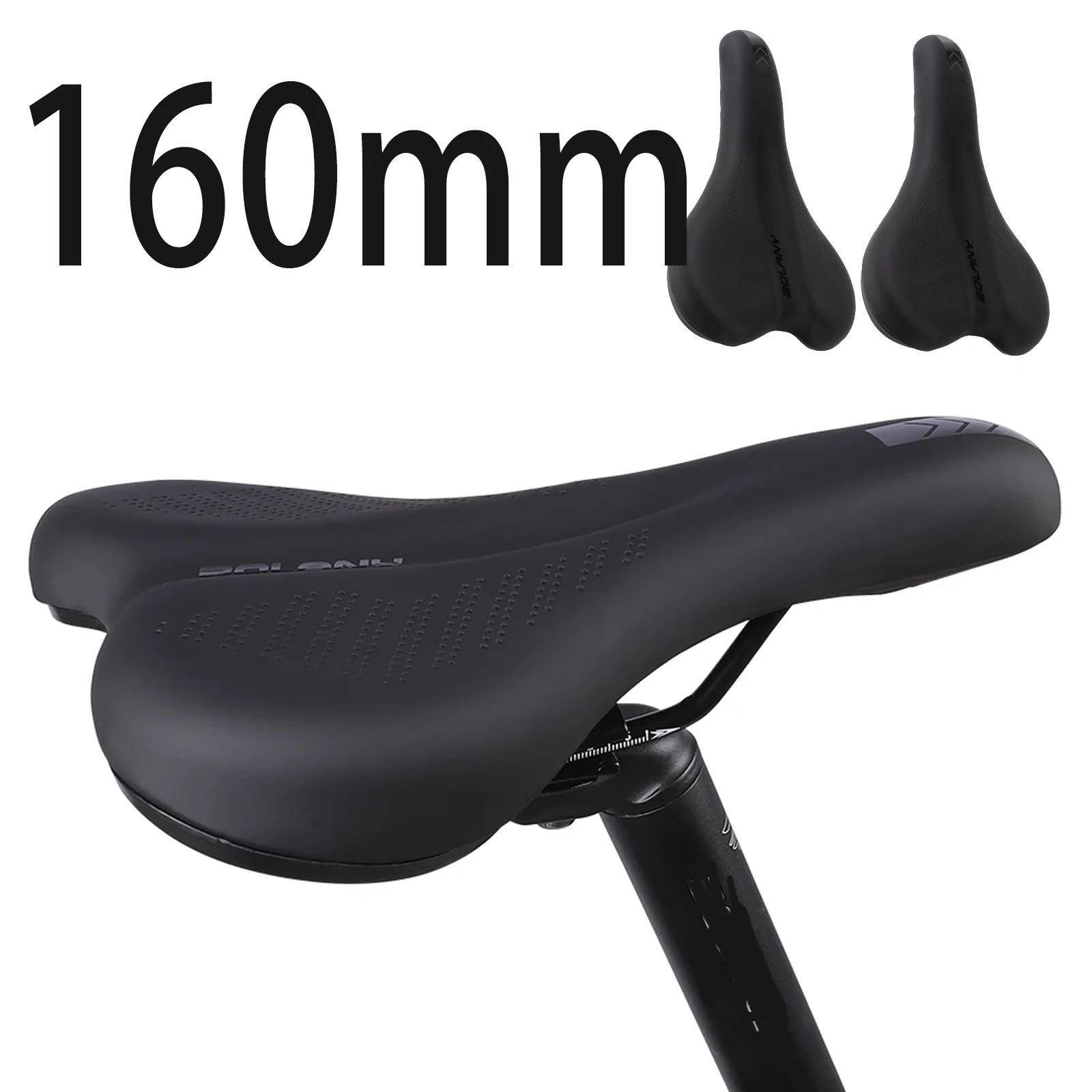

160 Bicycle Saddle Mountain Mtb Road Folding Bike Suspension Seat PU Comfort Cushion Light Gel Bicycle Saddle Comfortable