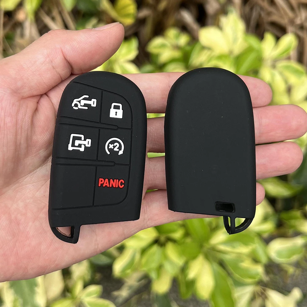 Silicone Car Fob Key Case Protector Cover Shell Holder for Dodge RAM 2500 3000 Journey JCUV Chrysler Remote Keychain Accessories