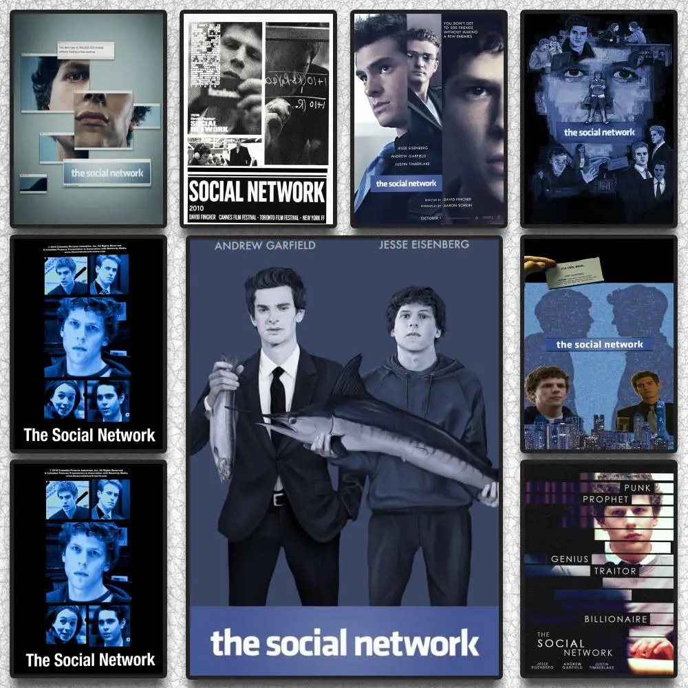 The S-Social Network MOIVE Poster Sticky Wall Art Printing W
