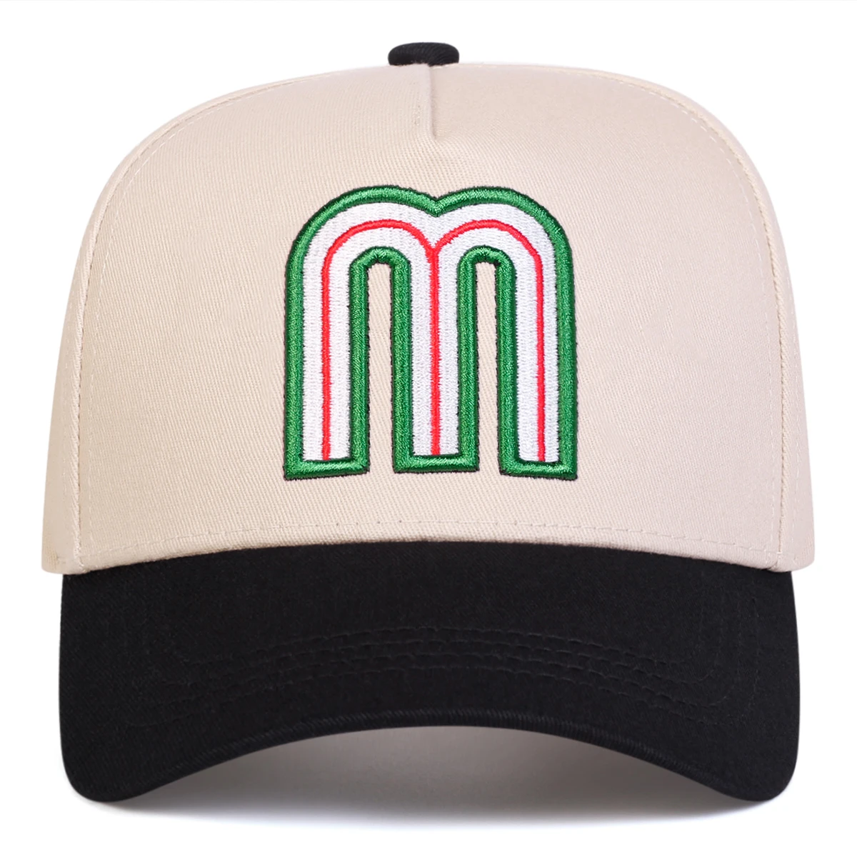 ユニセックス M 文字刺繍野球帽春と秋の屋外調節可能なカジュアル帽子日焼け止め帽子スポーツキャップ