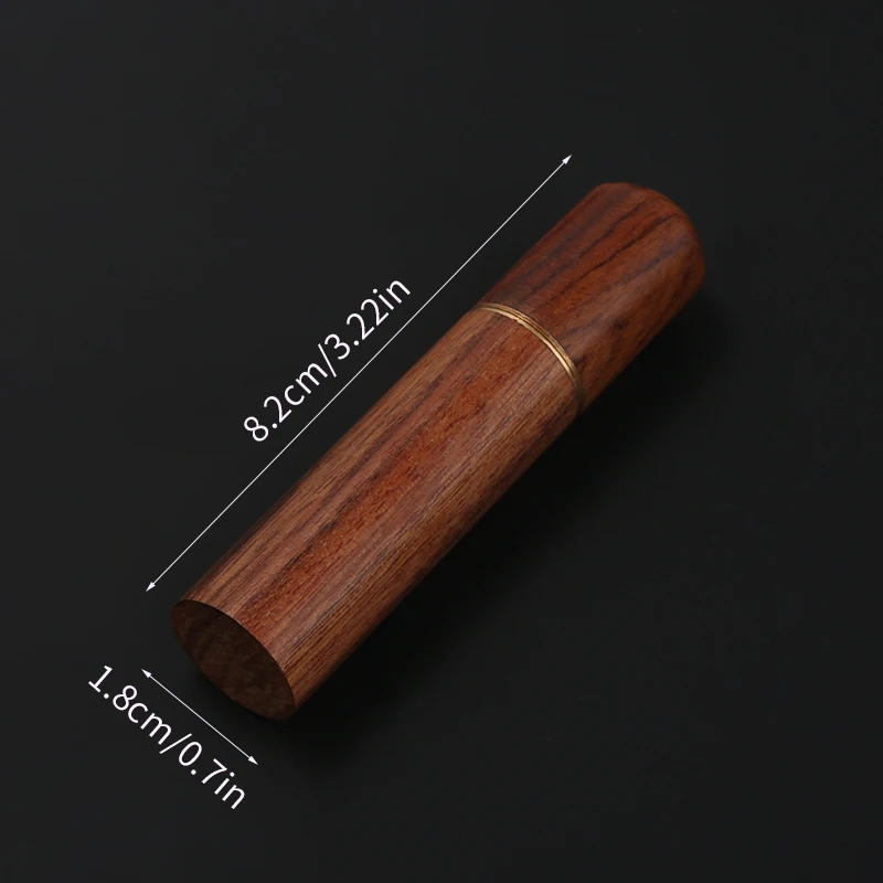 WUTA 1 Piece Durable Needles Storage Case Toothpick Holder Box Blackwood Wooden Box Needles Bottle Needlework Storage Wood Case