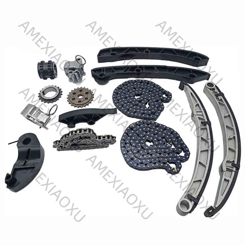 Kit de Cadena de Distribución LR032048 Compatible con Dayco Land Rover LR4 Range Rover Jaguar 3.0 5.0L V8 V6 DOHC AMEXIAOXU