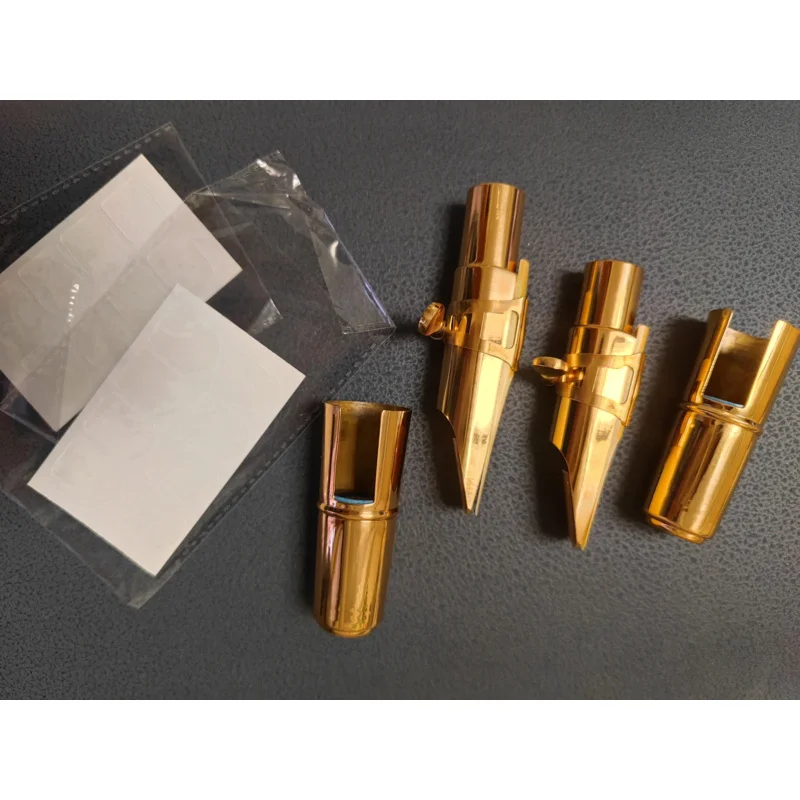 

Professional alto saxophone mouthpiece high quality brass gold plated metal mouthpiece bullet interior jazz instrument accessori