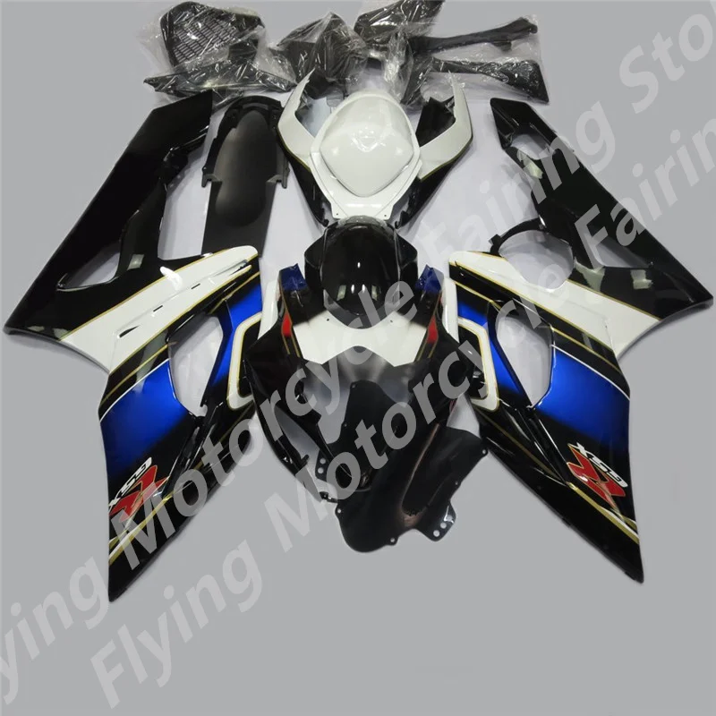 Injection black white blue flames For G S XR 1000 05-06 G S XR1000 K5 05 06 2005 2006 G S XR1000 G S X R1000 Fairings